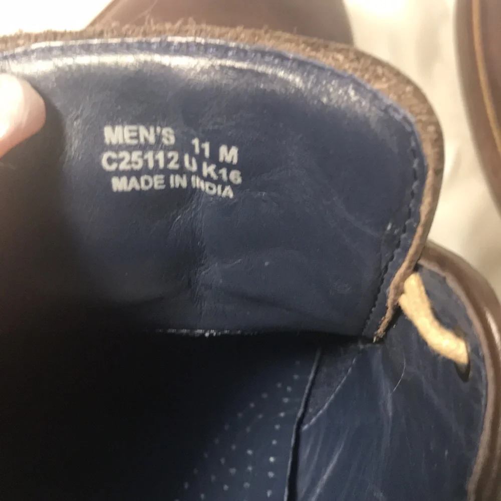 Cole Haan Men's Williams Postman Brown Leather Lace Up Oxford Derby Shoes